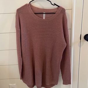 Pink oversized sweater
